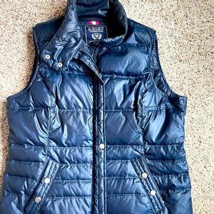 Ariat blue puffer vest. Size large. Womens